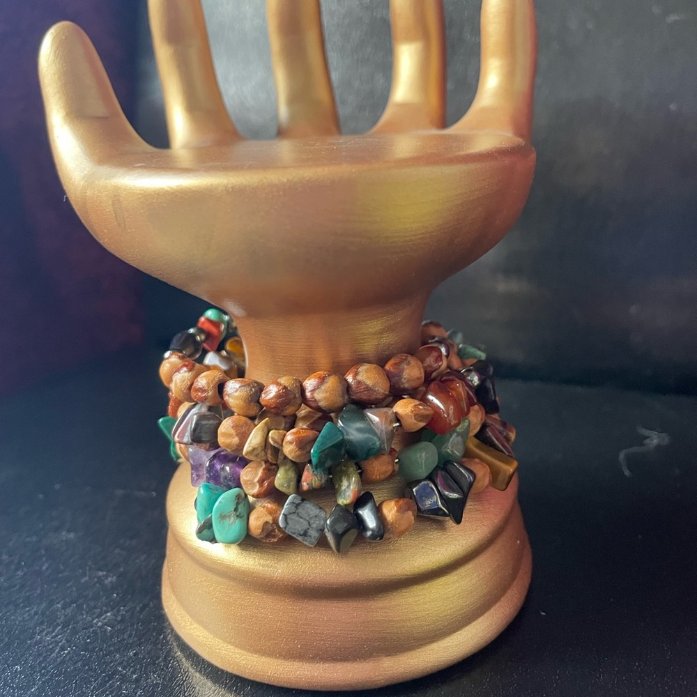 Boho stackable beaded bracelets - Picture 4 of 5